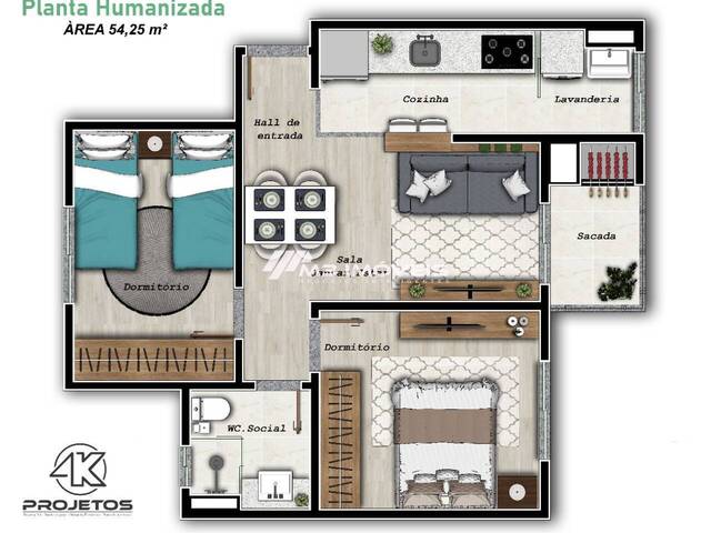 #AP1208 - Apartamento para Venda em Caxias do Sul - RS - 2