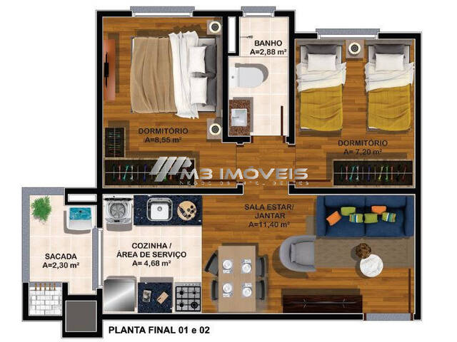 #AP1974 - Apartamento para Venda em Caxias do Sul - RS - 3