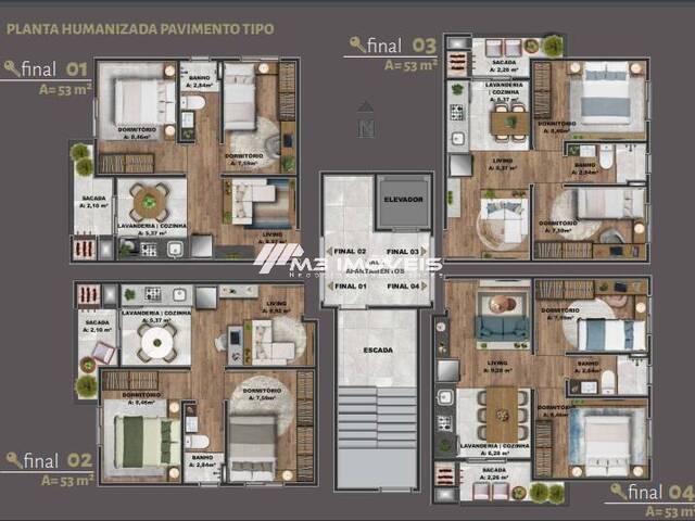 #AP2109 - Apartamento para Venda em Caxias do Sul - RS - 2
