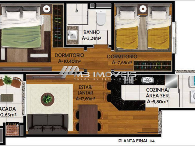 #AP1981 - Apartamento para Venda em Caxias do Sul - RS - 3