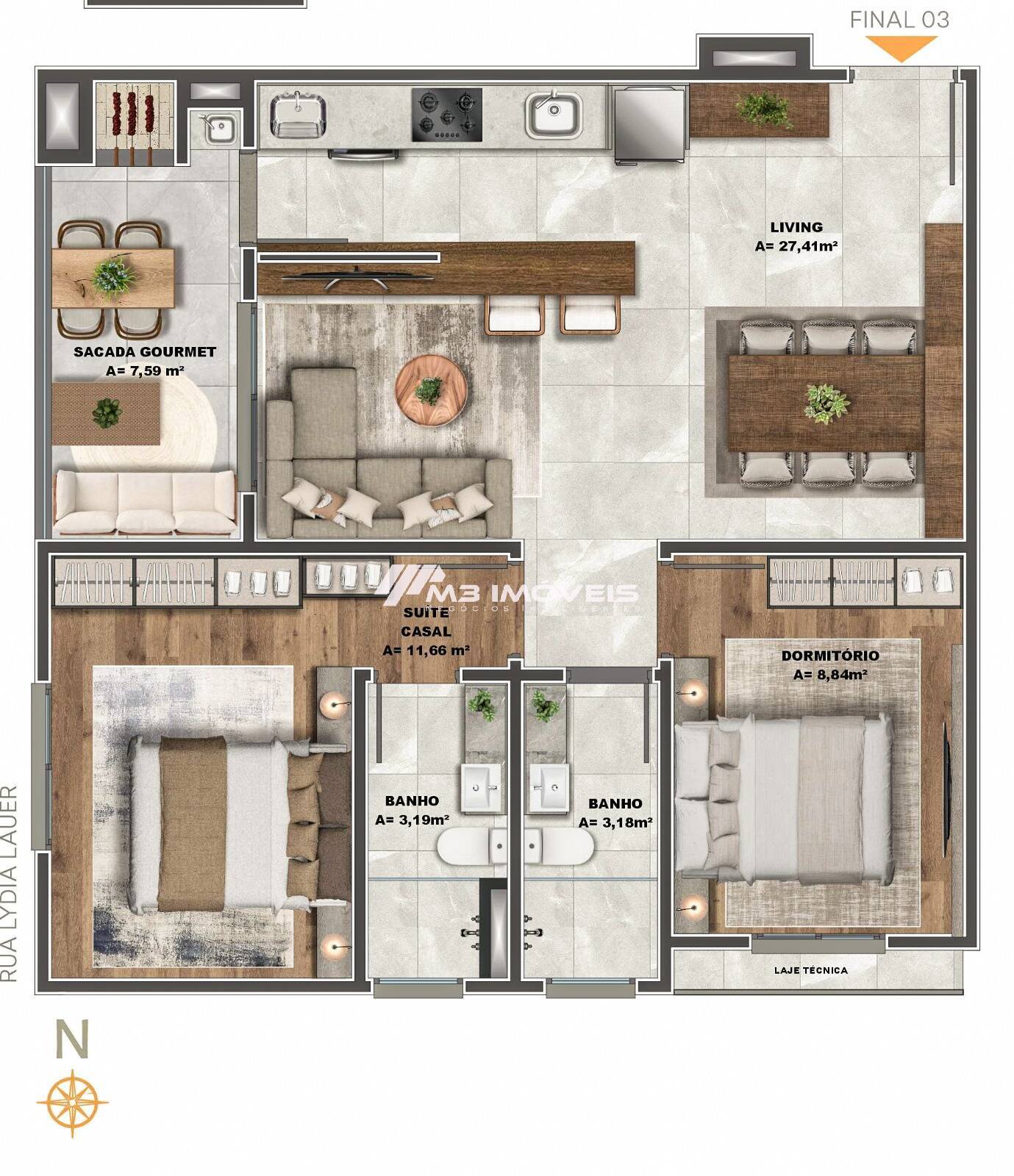 Lançamento Apartamentos de 2 Dormitórios sendo 1 Suíte no Bairro Vila Verde — foto 3