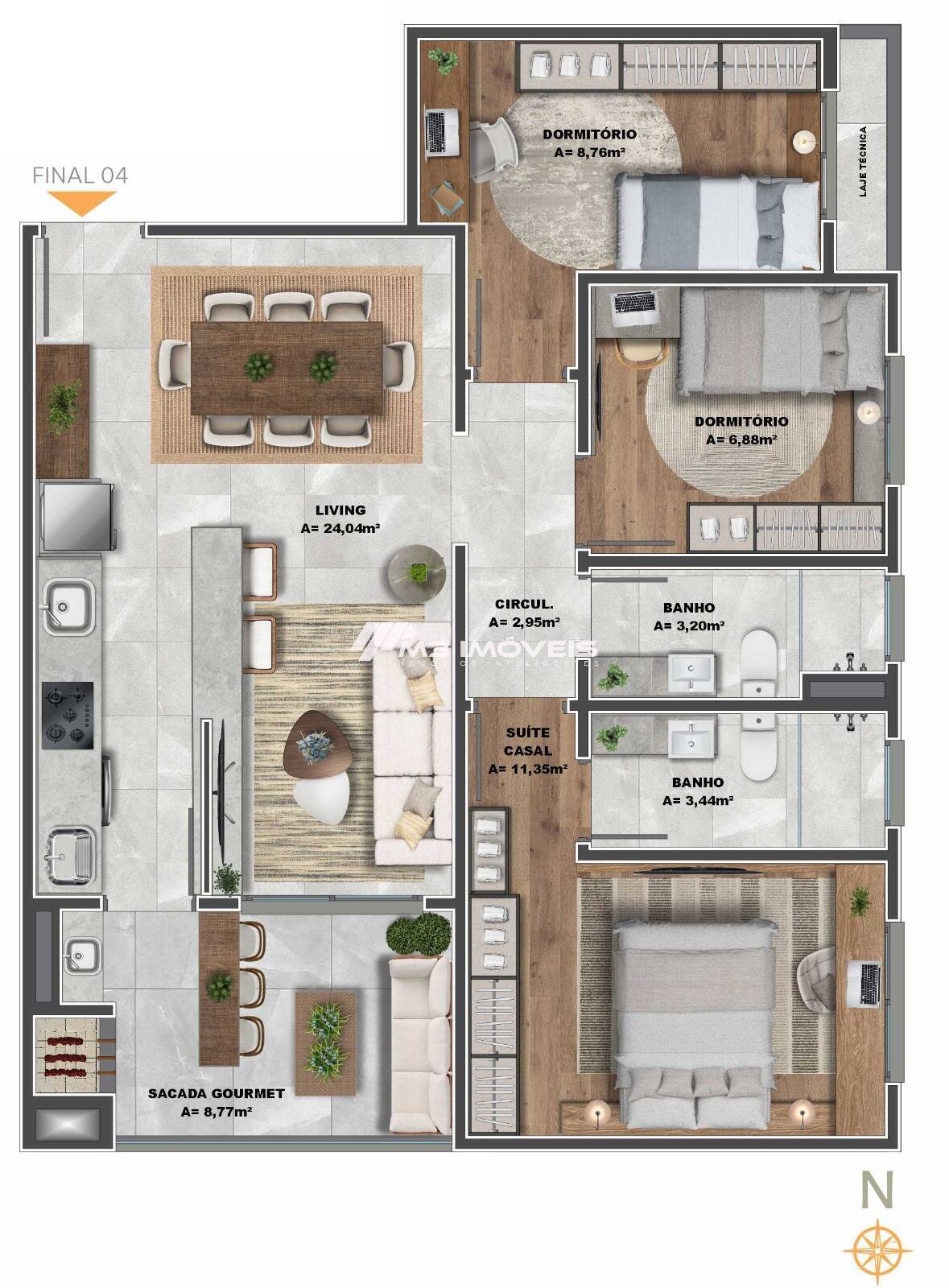 Lançamento Apartamentos de 2 Dormitórios sendo 1 Suíte no Bairro Vila Verde — foto 4